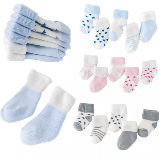 5Pair/Lot Baby/Toddler Warm Socks 0-3 Years