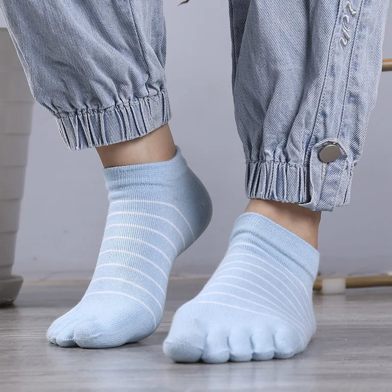 Womens Low Ankle Toe Socks