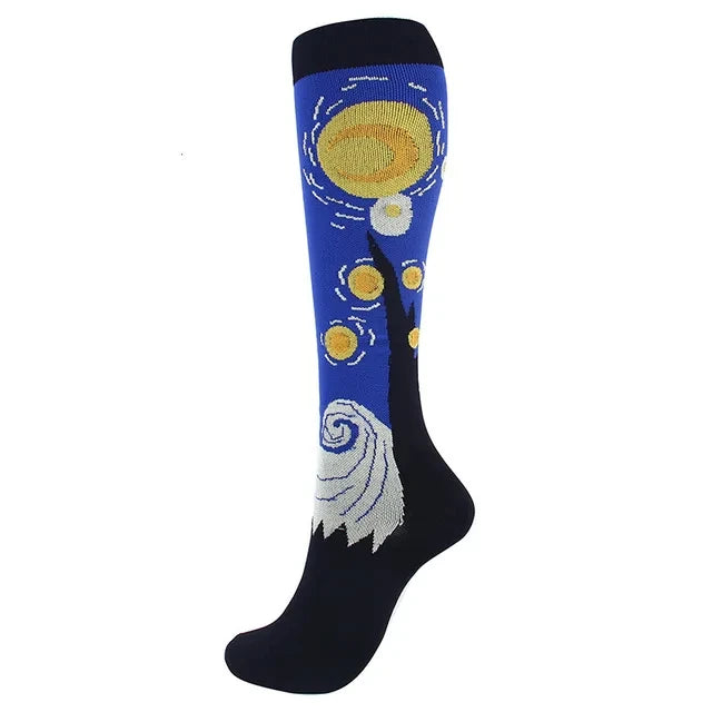 Unisex Compression Socks With Design