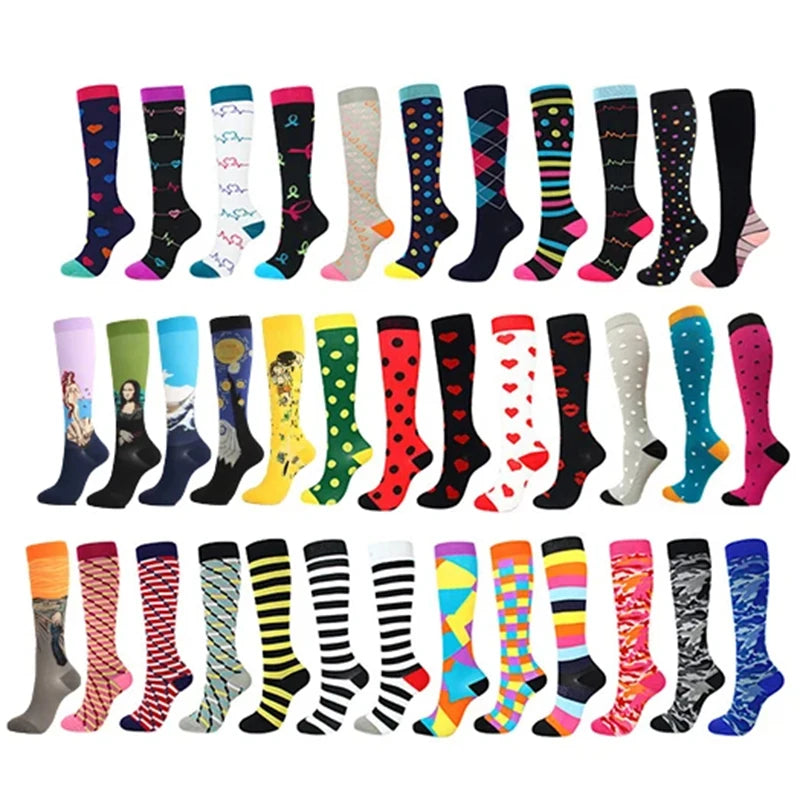 Unisex Compression Socks With Design